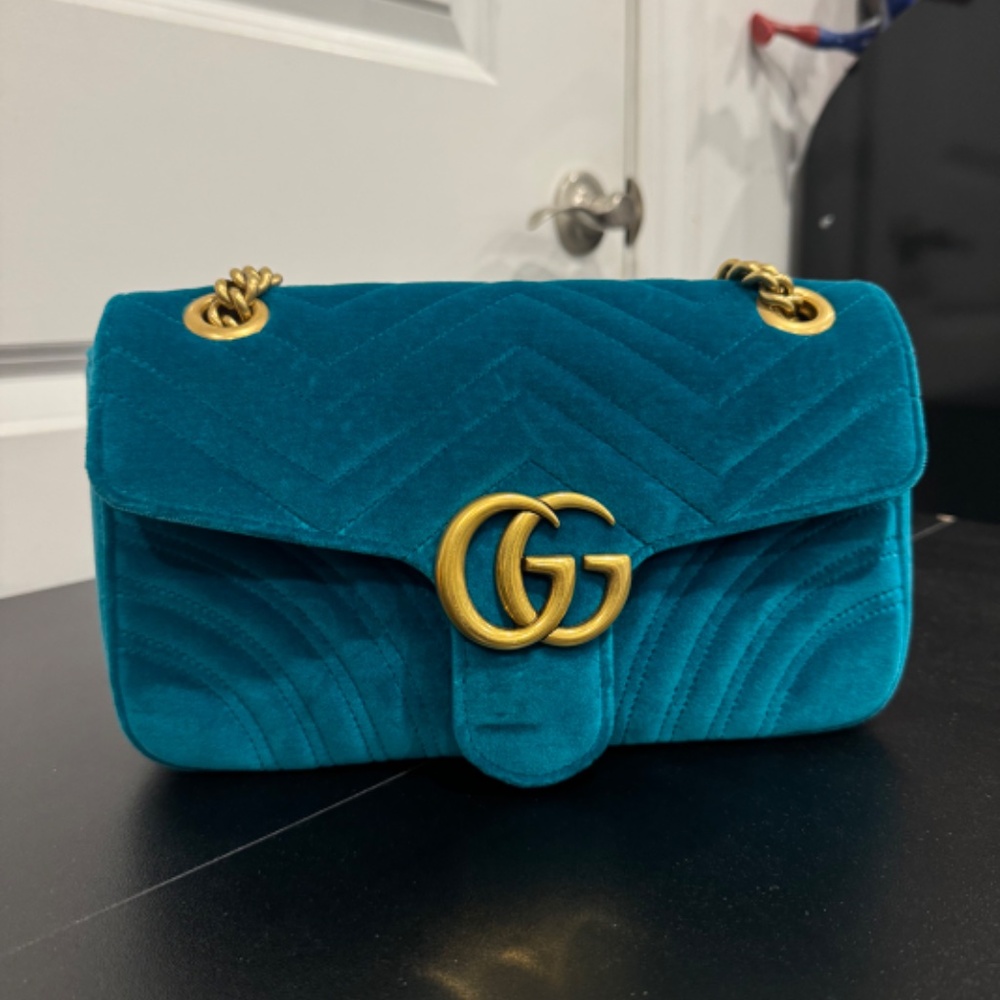 Gucci velvet marmont bag - Picture 2 of 6